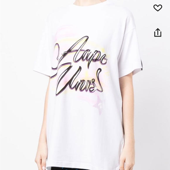 Aape By A Bathing Ape Spray Paint Oversized Shirt - Picture 3 of 11